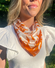 Load image into Gallery viewer, Orange + White Gameday Scarf