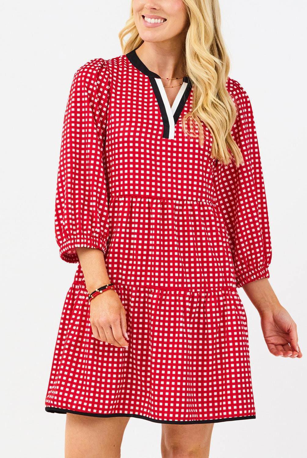 Dress Cooper Gingham Red/Black XS