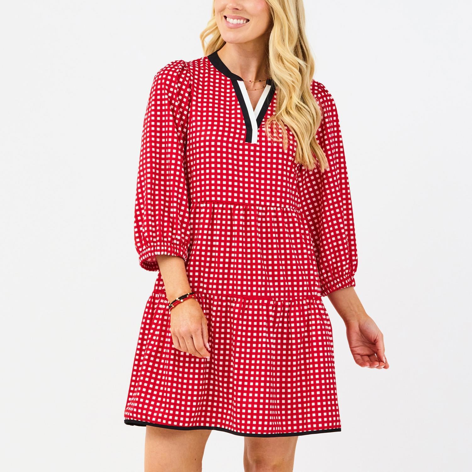 Dress Cooper Gingham Red/Black XS