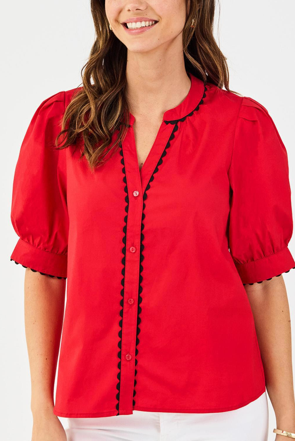 Top Elaine Red/Black XS