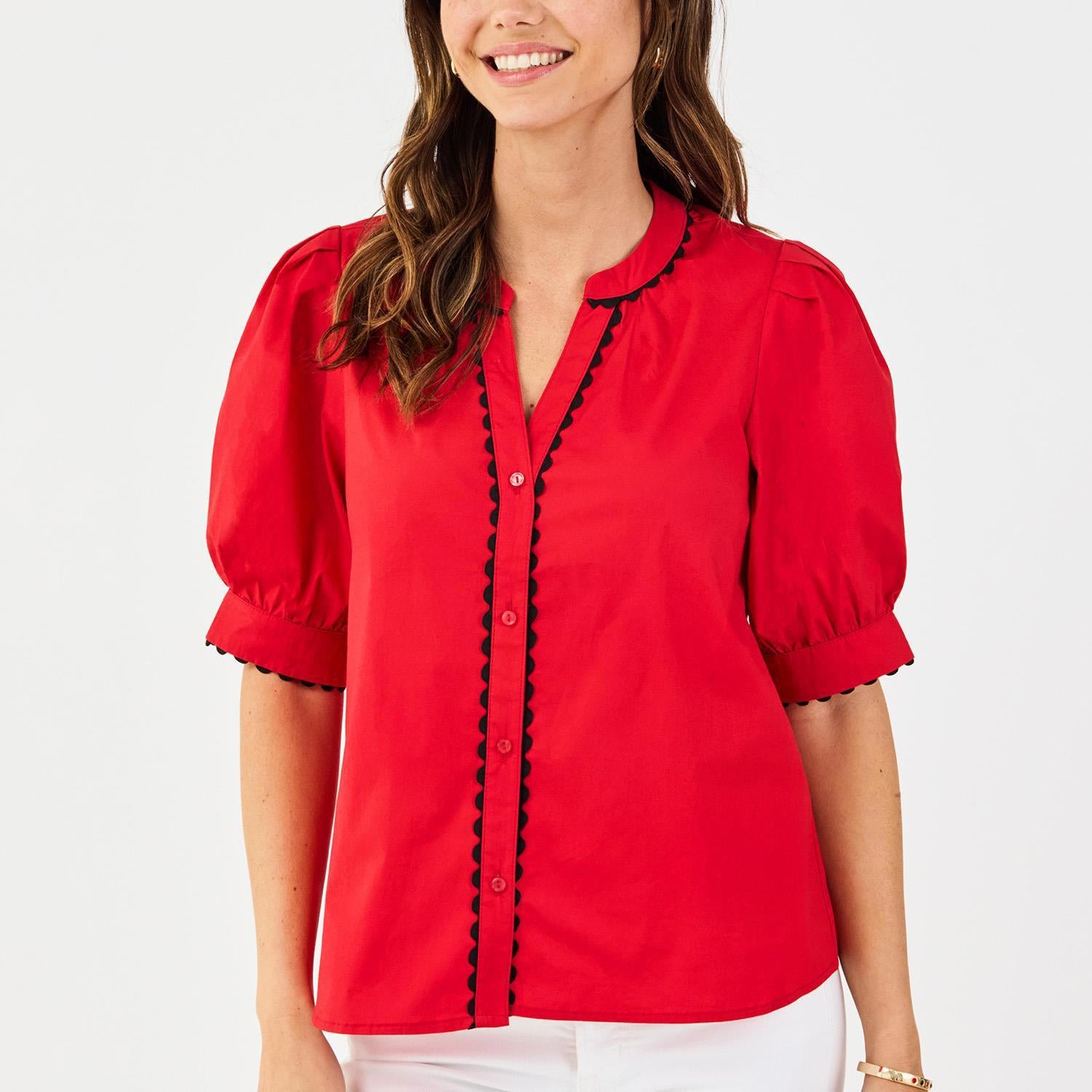 Top Elaine Red/Black XS