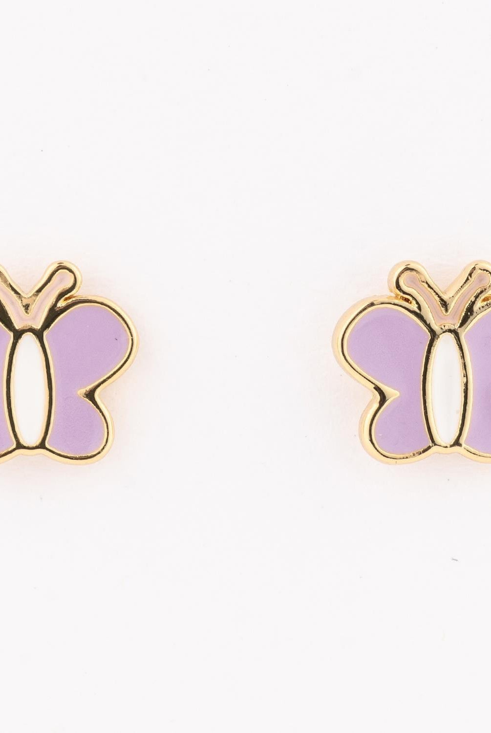 Earrings Luxe Purple Butterfly