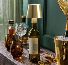 Load image into Gallery viewer, Gold Bottle Lampshade