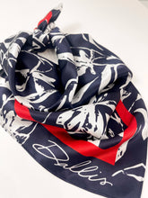 Load image into Gallery viewer, Navy + Red Gameday Scarf