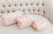 Load image into Gallery viewer, Dahlia Quilted Cosmetic Bags