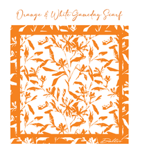 Load image into Gallery viewer, Orange + White Gameday Scarf