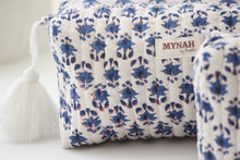 Load image into Gallery viewer, Blue Bonnett Floral Cosmetic Bag
