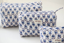 Load image into Gallery viewer, Blue Bonnett Floral Cosmetic Bag