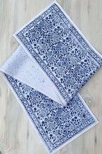 Load image into Gallery viewer, Blue Vine Table Runner