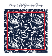 Load image into Gallery viewer, Navy + Red Gameday Scarf