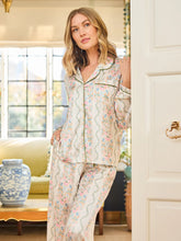 Load image into Gallery viewer, Ivory Ivy Lane Satin Charlotte Pajamas