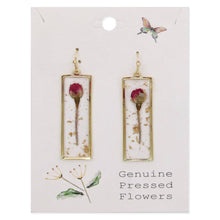 Load image into Gallery viewer, Sweet Pink Dried Flower Earrings