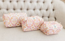 Load image into Gallery viewer, Dahlia Quilted Cosmetic Bags