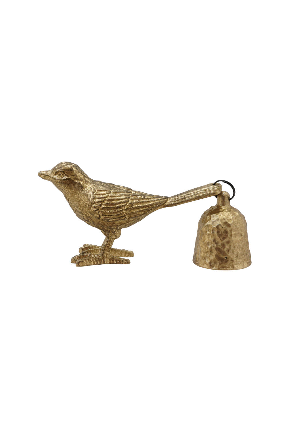 Pewter Bird Shaped Candle Snuffer, Antique Gold Finish