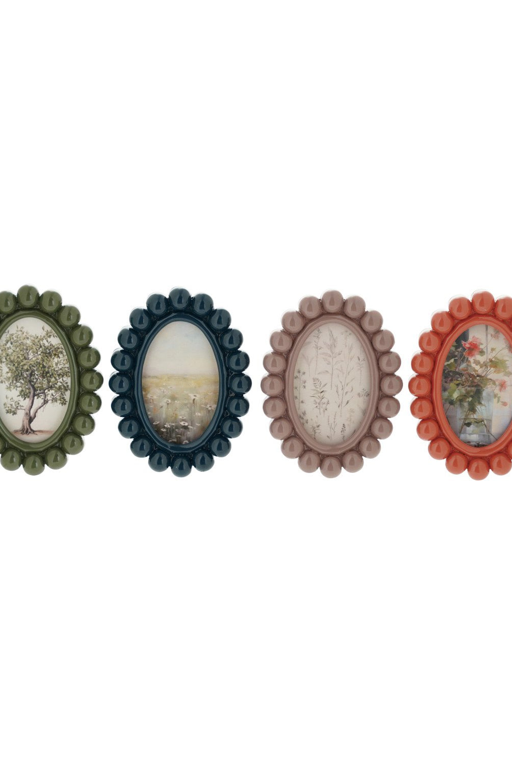 Resin Ball Photo Frame Magnet, 4 Colors (Holds 2" x 3" Photo)