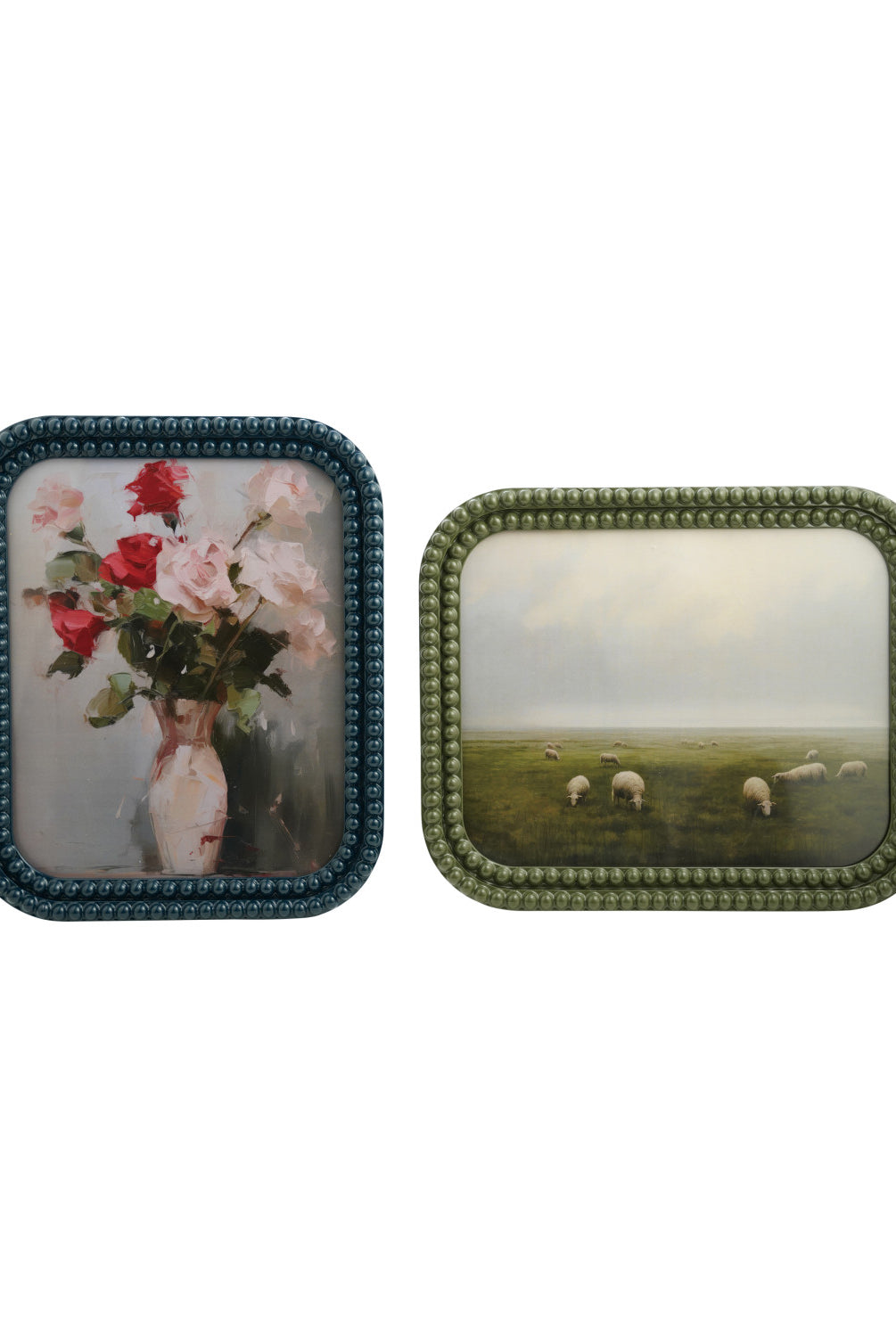 Resin Bobbin Photo Frame, 2 Colors (Holds 8" x 10" Photo) (Hangs or Sits)