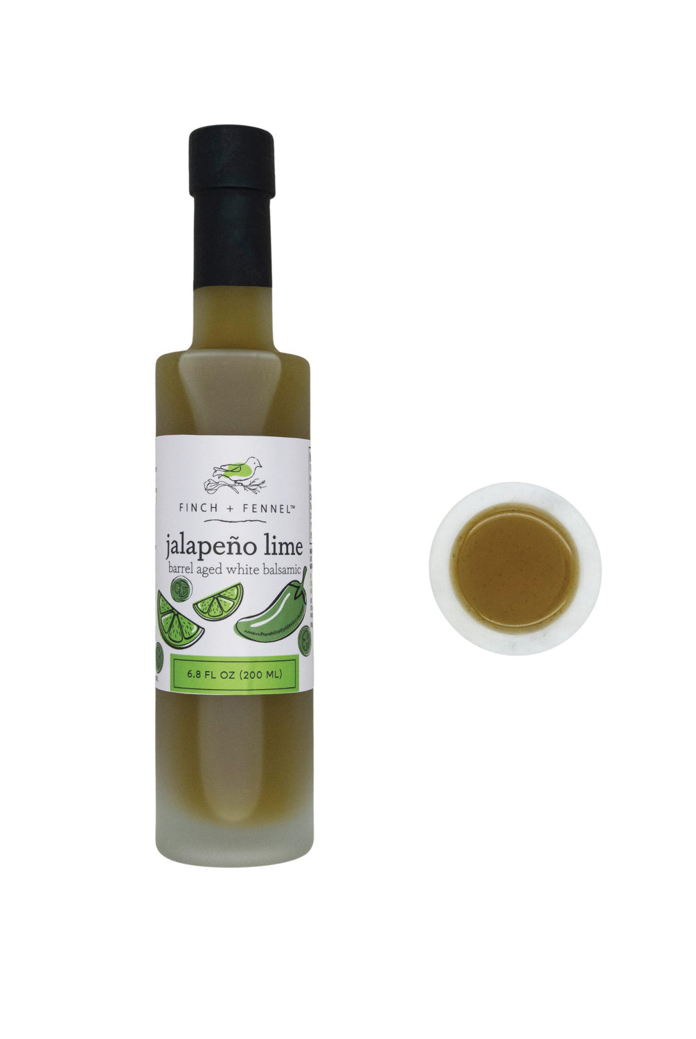 6.8 oz. Jalapeño Lime Barrel Aged White Balsamic