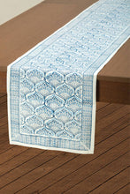 Load image into Gallery viewer, Blue Lotus Table Runner