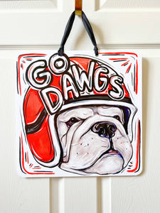 Go Dawgs Door Hanger