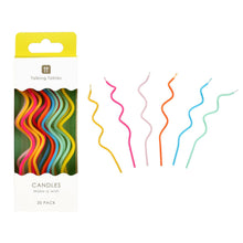 Load image into Gallery viewer, Rainbow Twisted Birthday Candles