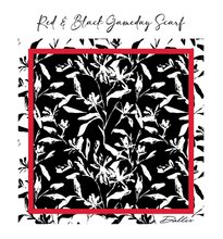 Load image into Gallery viewer, Red + Black Gameday Scarf