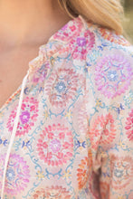 Load image into Gallery viewer, Wide Sleeve Floral Embroidered Top