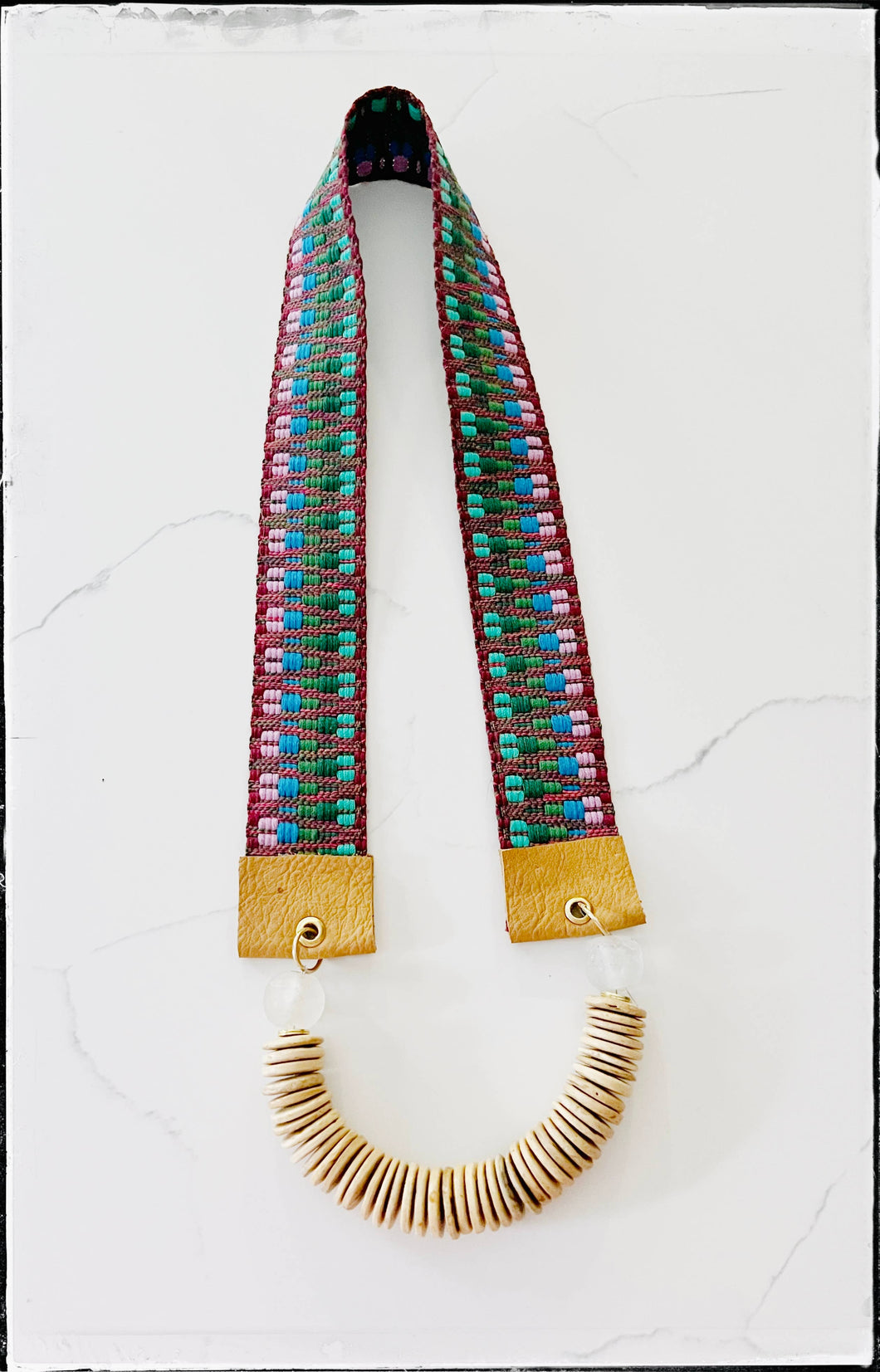 Colorful Fabric Strap Necklace