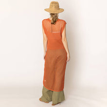 Load image into Gallery viewer, Chest Blocked Crochet Long Dress