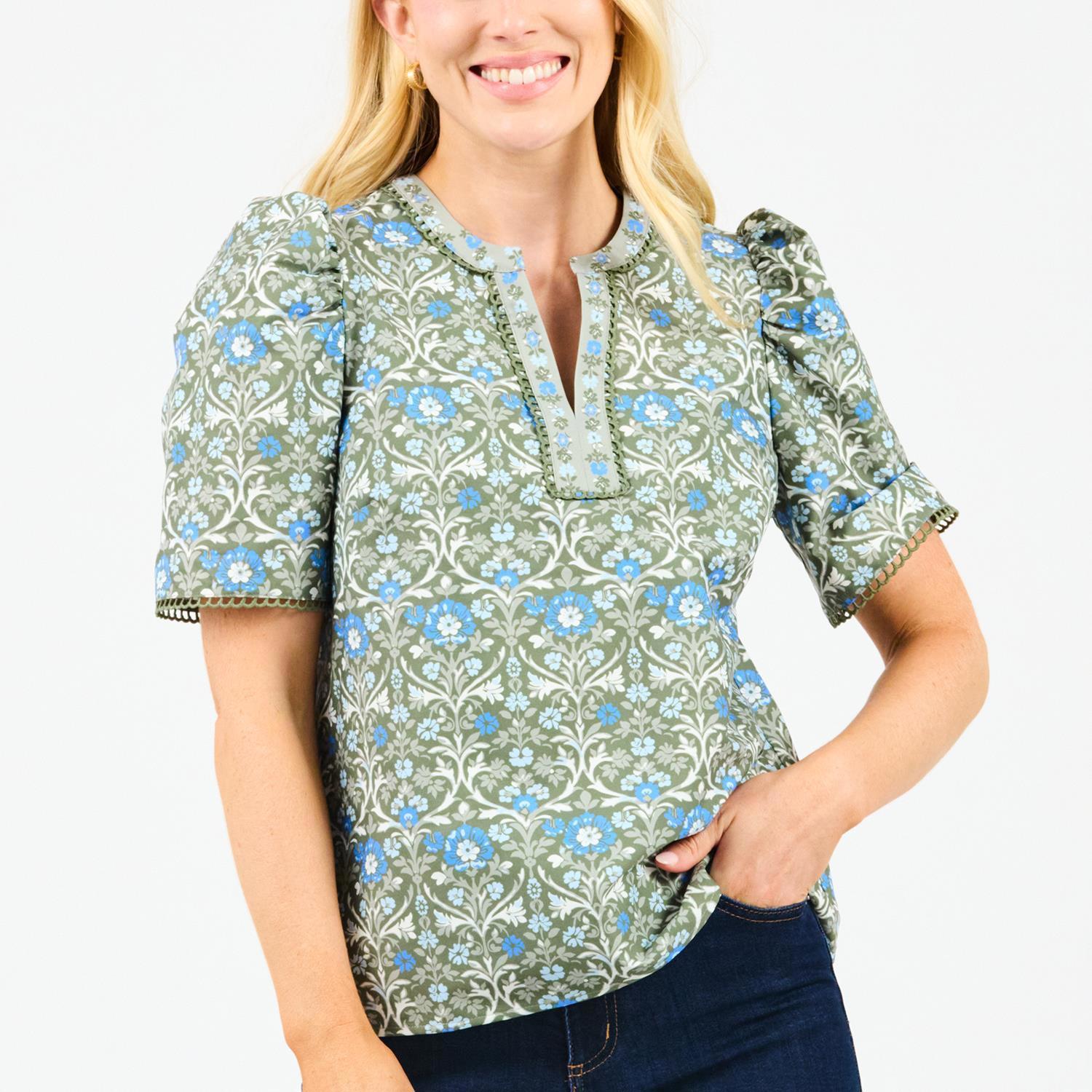 Top Adelyn Ashdown Abbey- Olive XS