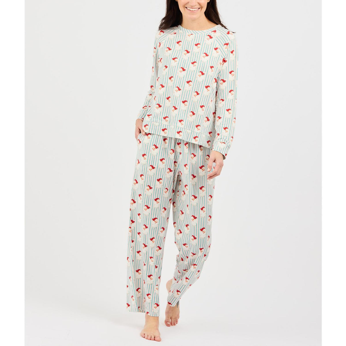 PJ Annie LSLP Santa Baby Stripes XS