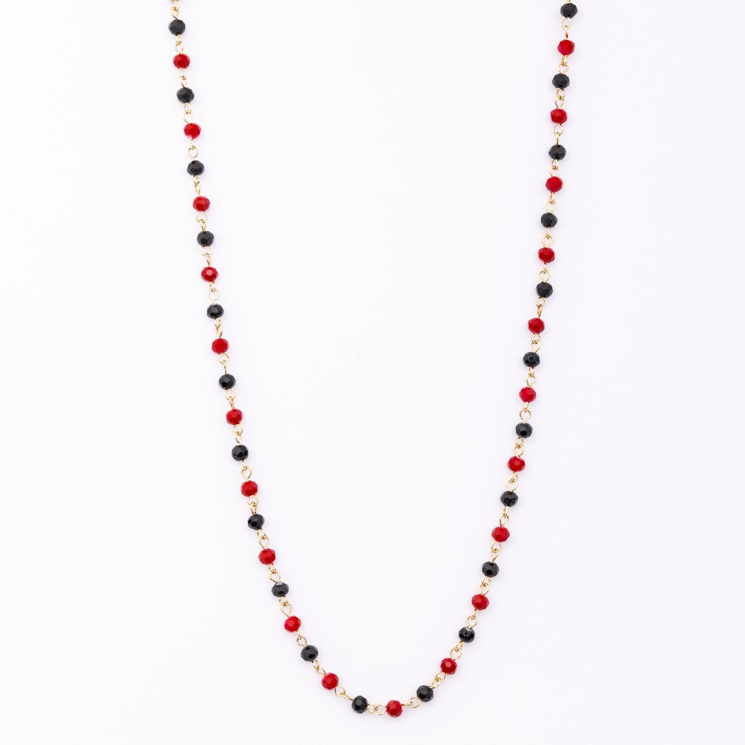 Necklace Macy Red & Black