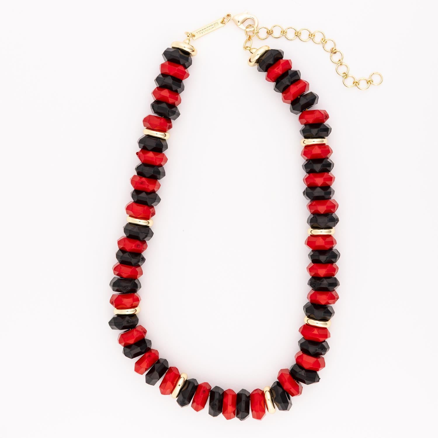 Necklace  Jovie Red & Black