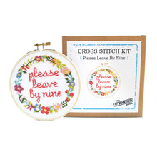 Load image into Gallery viewer, Please Leave By Nine Cross Stitch Kit