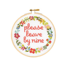 Load image into Gallery viewer, Please Leave By Nine Cross Stitch Kit