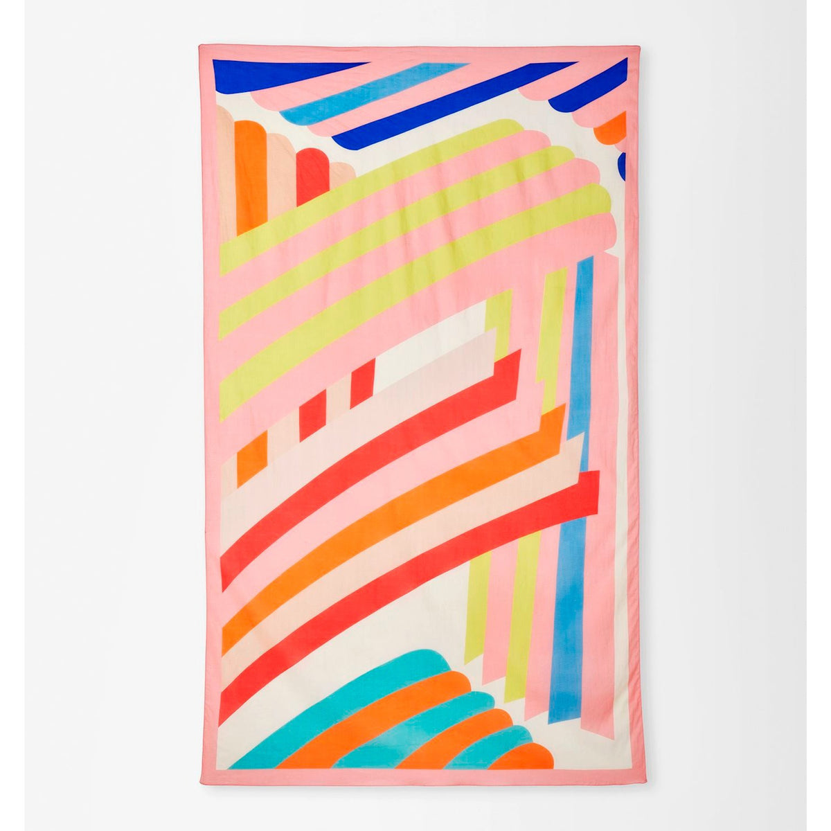 Diagonal Stripes Print Sarong
