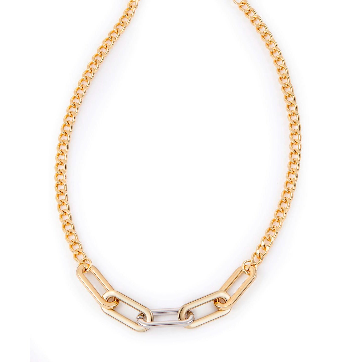 Mtl/Brass,Necklace,2Asst