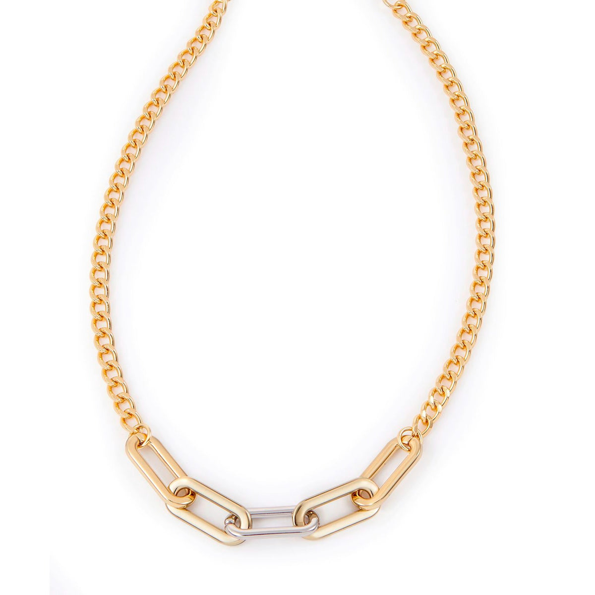Mtl/Brass,Necklace,2Asst