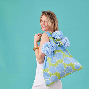 BLUE HYDRANGEA blu Bag Reusable Shopper Tote