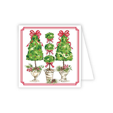 Holiday Topiary Trio Enclosure Card