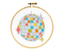 Load image into Gallery viewer, Disco Ball Cross Stitch Kit