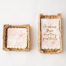 Load image into Gallery viewer, Natural Woven Beverage Napkin Tray