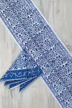 Load image into Gallery viewer, Blue Vine Table Runner