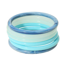 Load image into Gallery viewer, 6PCS - Stackable Resin Bangle Multi Layered Bracelets