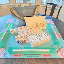 Load image into Gallery viewer, Mahjong Studios – Rose Dragon American Mahjong Bundle Tile Set (166 Tiles) Green