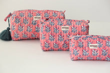 Load image into Gallery viewer, Melon Sorbet Quilted Cosmetic Bag