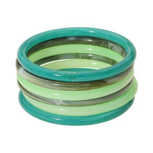 Load image into Gallery viewer, 6PCS - Stackable Resin Bangle Multi Layered Bracelets