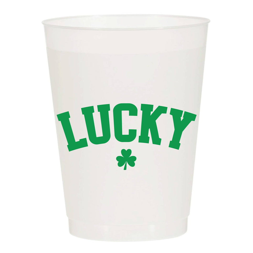 Lucky Shamrock Frosted Cups