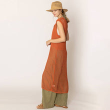 Load image into Gallery viewer, Chest Blocked Crochet Long Dress