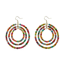 Load image into Gallery viewer, Kantha Milieu Triple Hoops