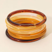 Load image into Gallery viewer, 6PCS - Stackable Resin Bangle Multi Layered Bracelets